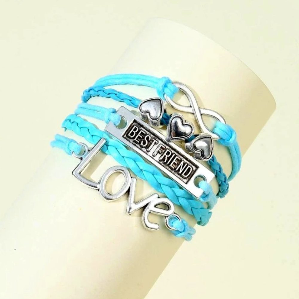 Turquoise Heart Layer Bracelet